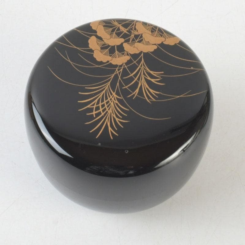 茶道具　加賀蒔絵師　中村宗尹作　秋草蒔絵　平棗　共箱　V　9661