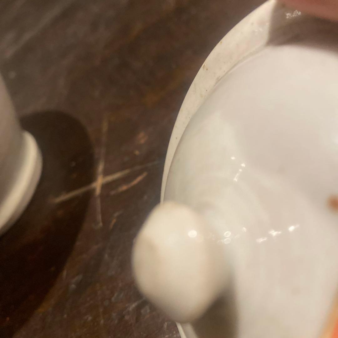 古伊万里白磁蓋付壺11cm16cm