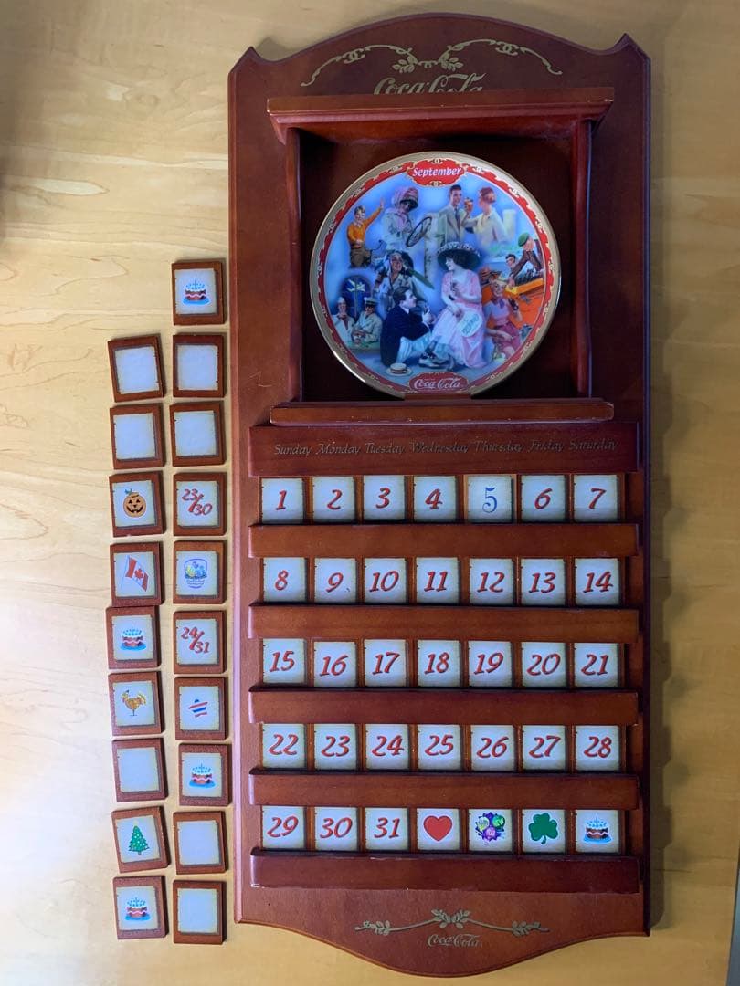 【永見】コカコーラオフィシャルプレートのカレンダー