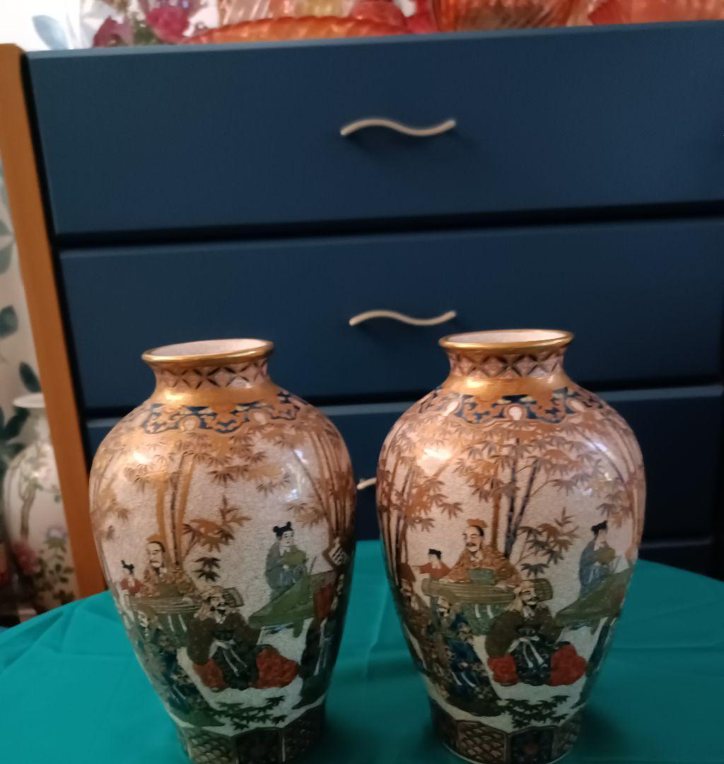 薩摩焼【献上薩摩焼人物図　七賢人図】