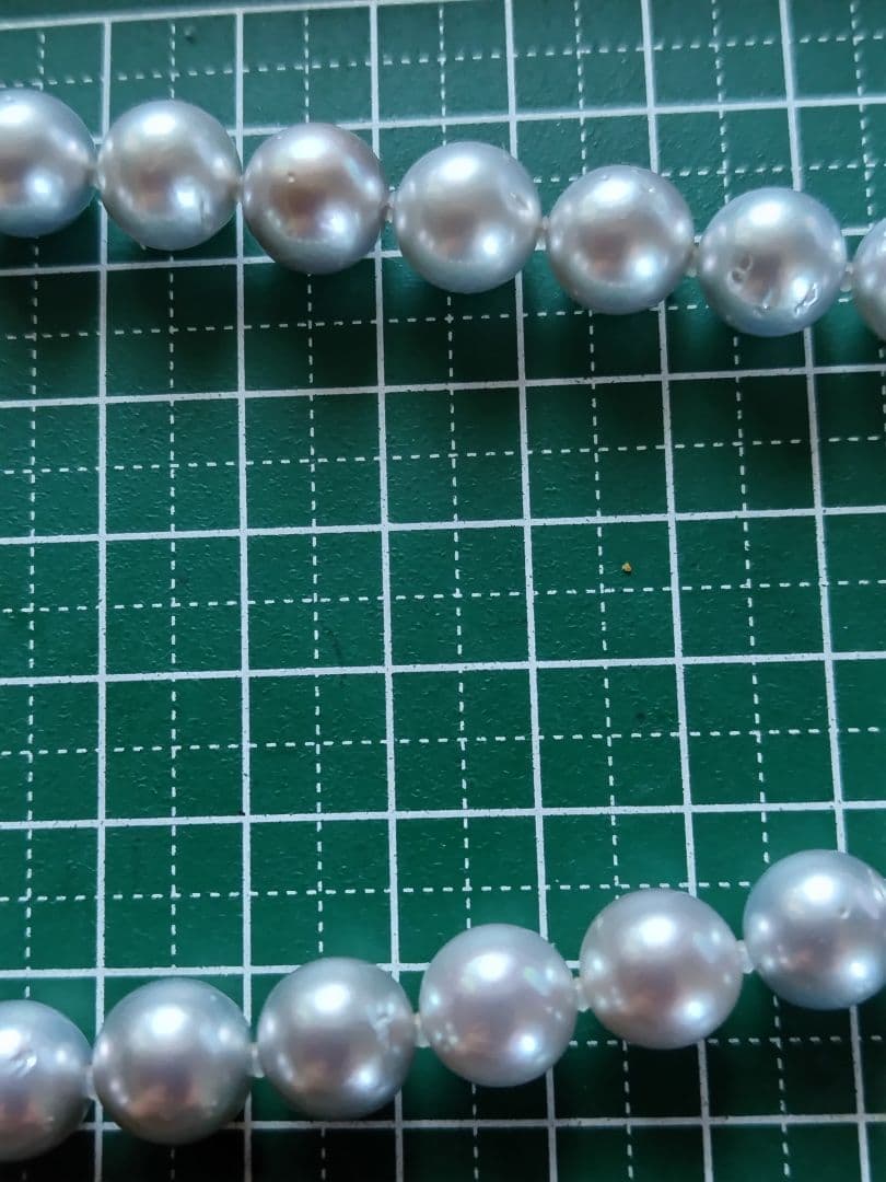 黒蝶真珠シルバーグレーの、ネックレス