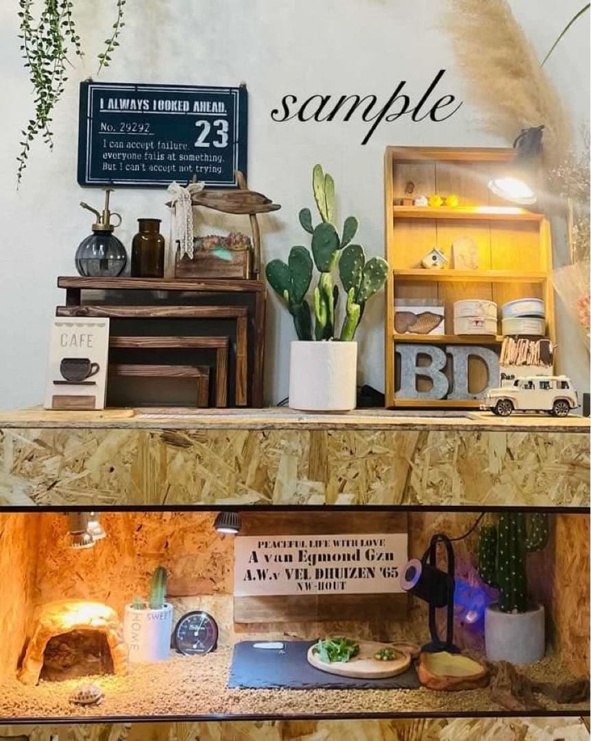 kana爬虫類ケージ　木製ケージ　 900×600フトアゴ　フルオプ送料込