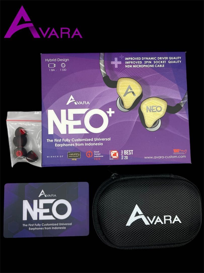 インイヤーモニター、イヤモニ、iem カスタムAVARA NEO <plot2>