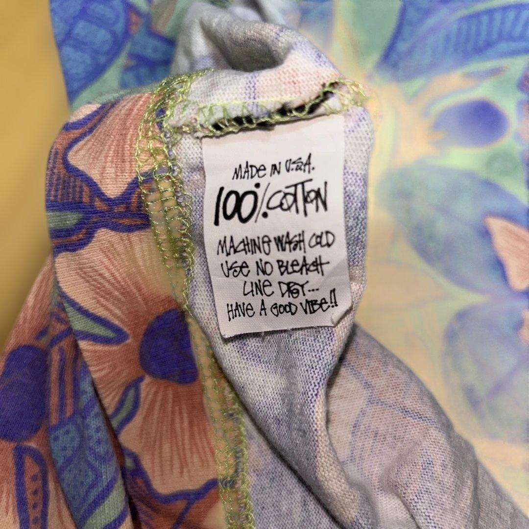 か*ギ様 Stussy フラワーパターン Tシャツ Lサイズ