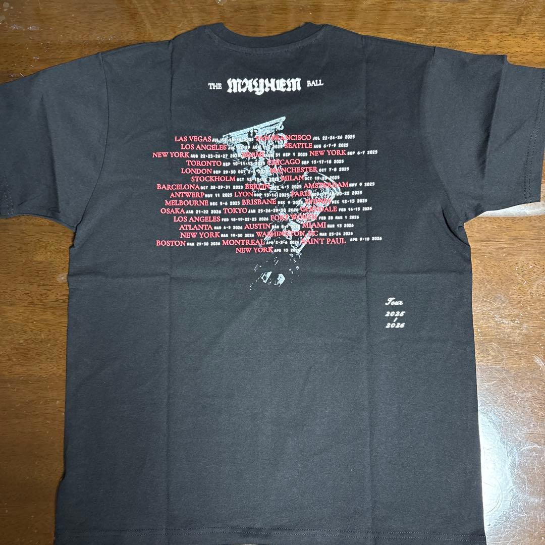 【本日発送】 レディ・ガガ ENGLISH DATE BACK SS TEE