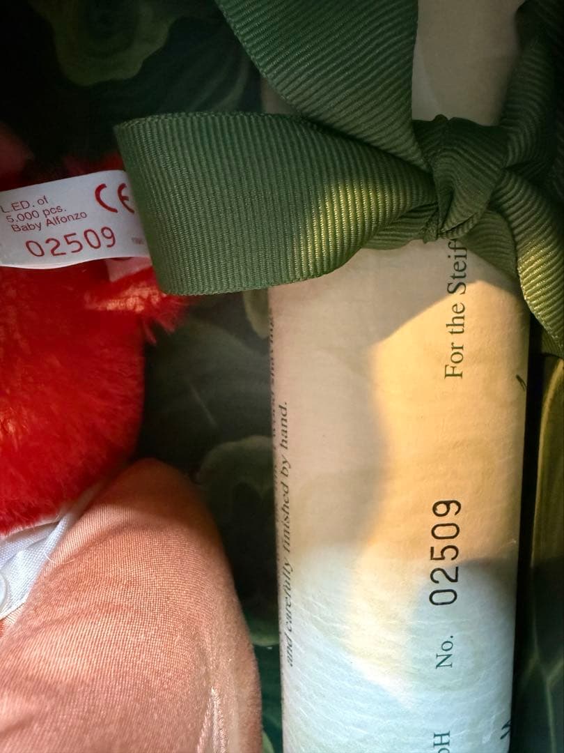 シュタイフ Steiff テディベア Baby Alfonzo 限定品　箱付き