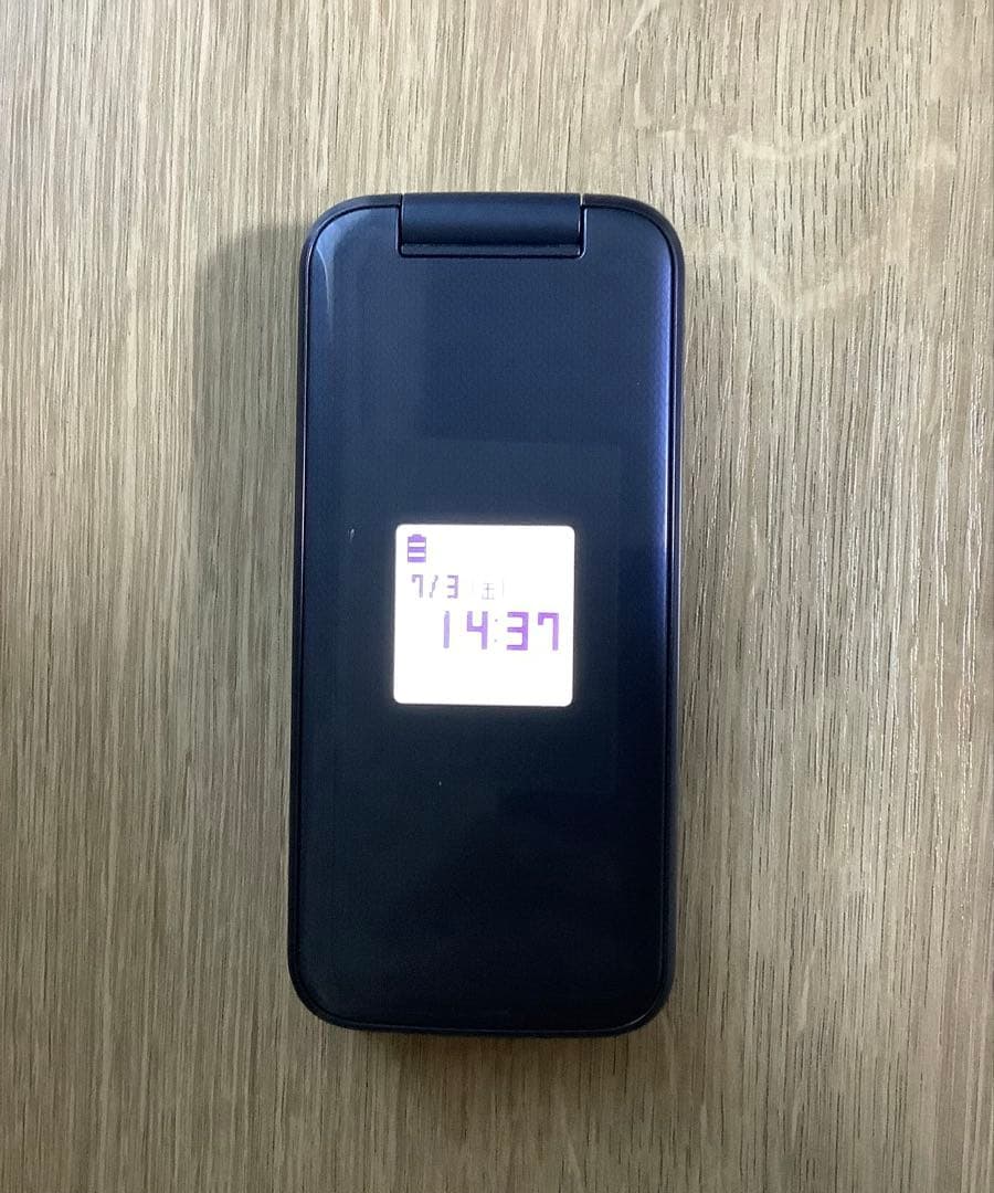 【美品】docomo らくらくホン F-01M ネイビー