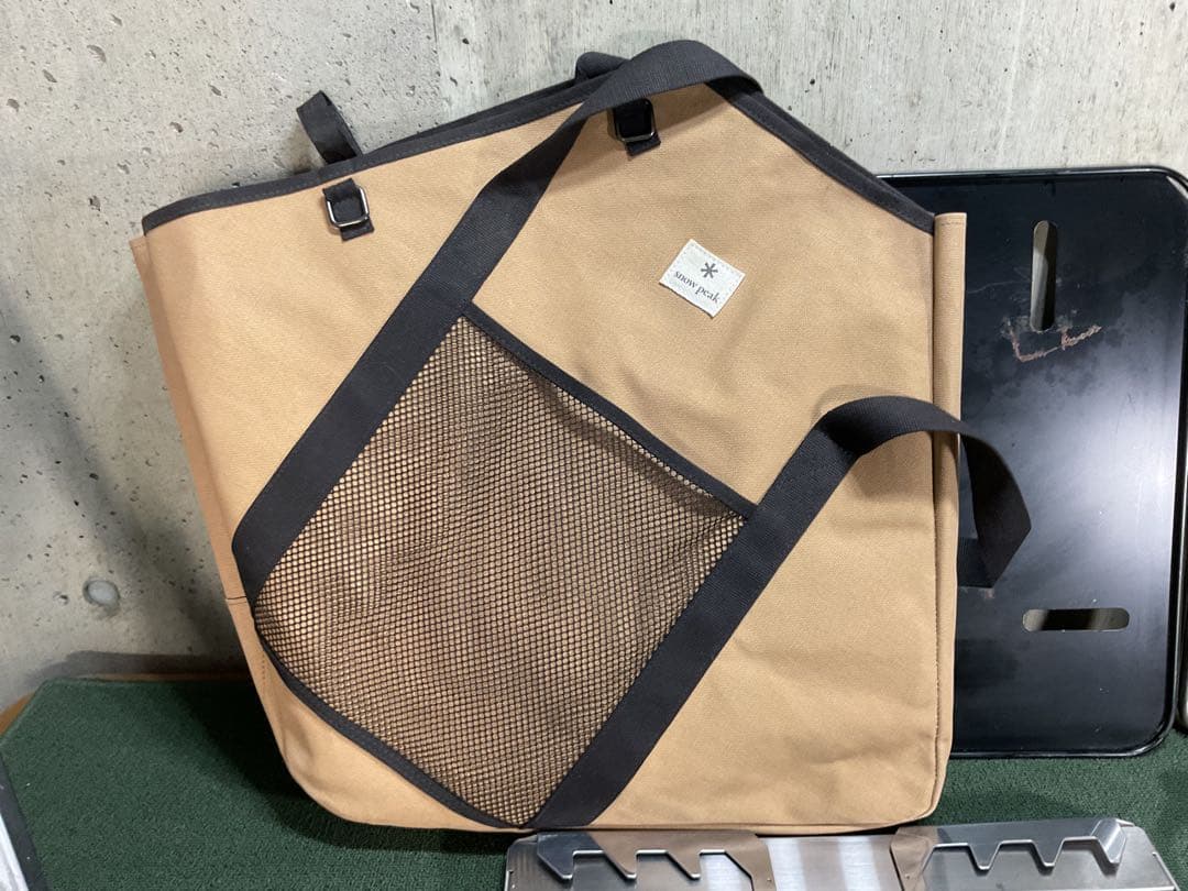 いい味出てます。焚火台 Ｌ ６点セット スノーピーク  peak