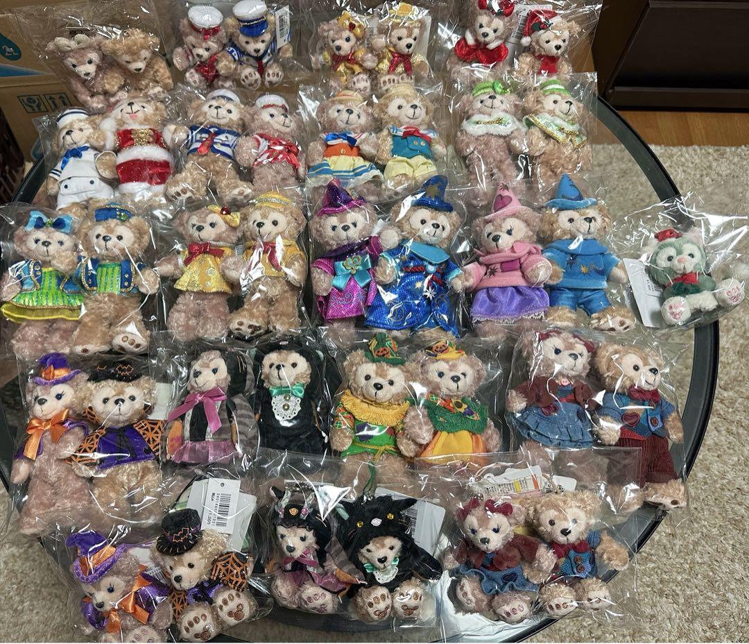 ダッフィー　シェリーメイ　ジェラトーニ まとめ売り　 ぬいぐるみバッジ