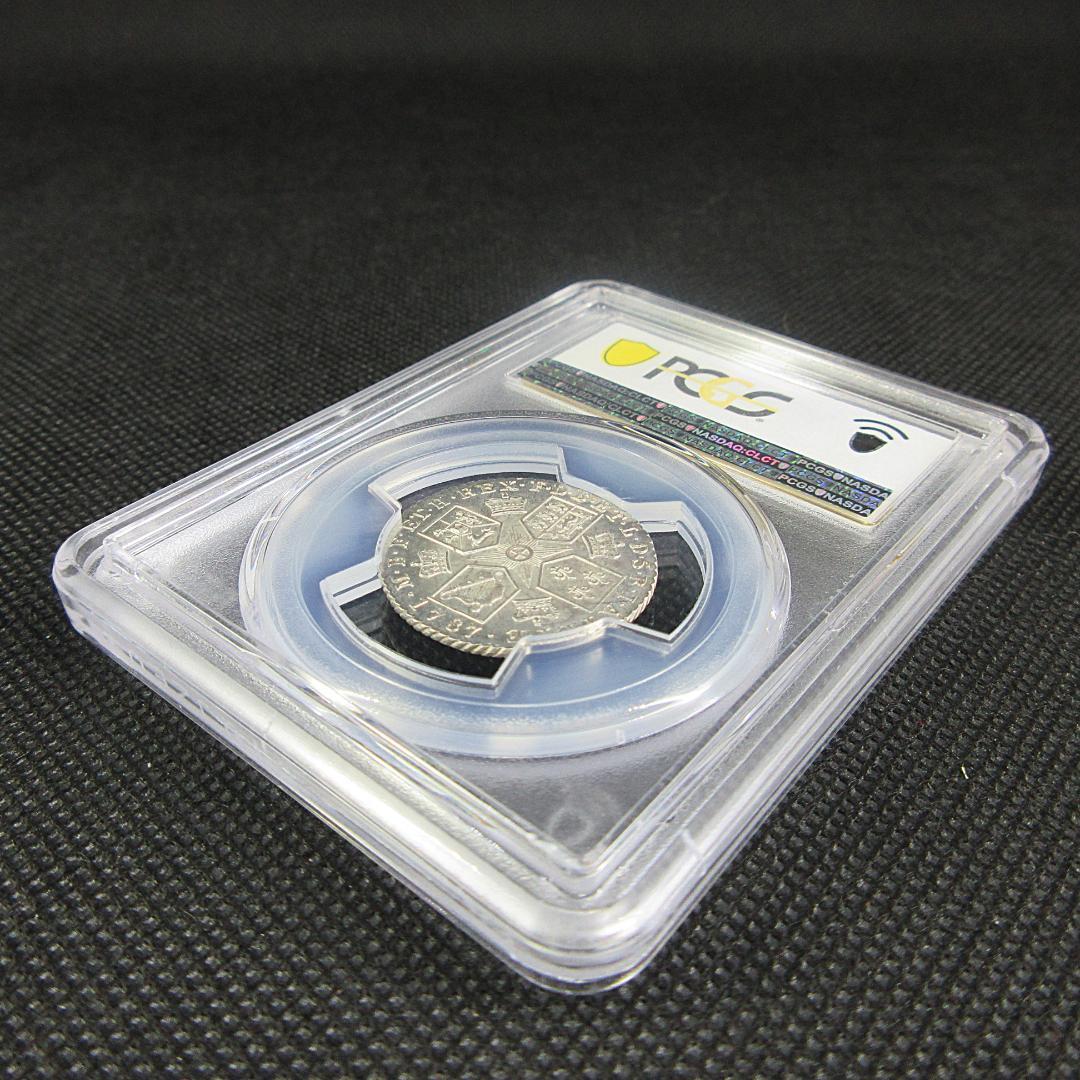 1787 イギリス シリング銀貨 ジョージ3世 PCGS アンティーク 