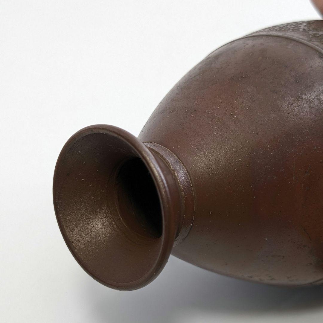 人間国宝山本陶秀（楽友銘） 備前焼 石目徳利 共箱共布栞 とっくり 酒器 工芸品