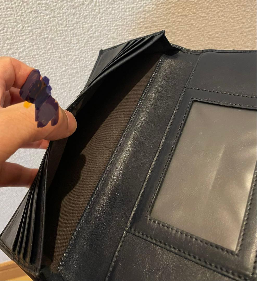 FENDI 二つ折り財布 ネイビー 手帳カバー