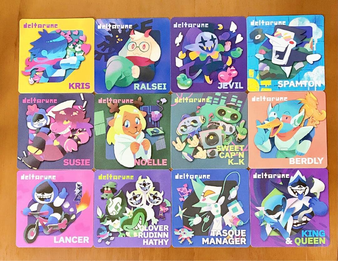 ゲーマー焼き GiGO渋谷 deltarune コースター 12枚セット
