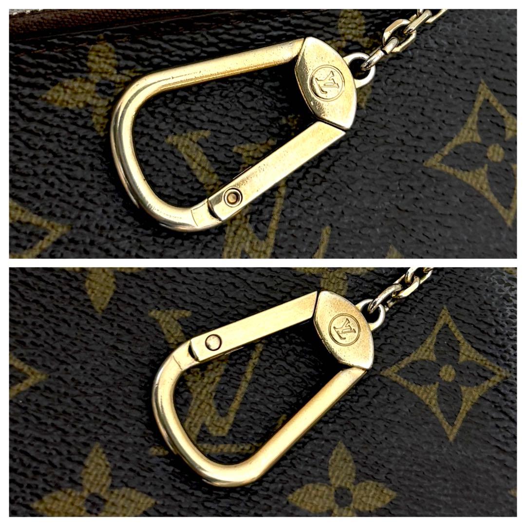 【美品】ルイヴィトン モノグラム ポシェット クレ ケース 小銭入れ