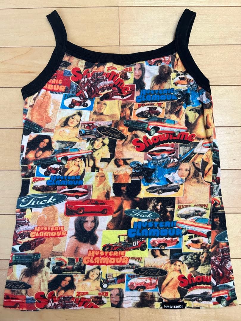HYSTERIC GLAMOUR コラージュ タンクトップ ガール柄 キャミ