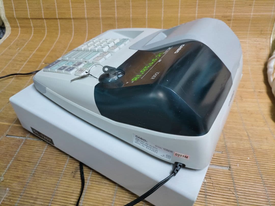 カシオレジスター　106ER　簡単便利特殊　送料込　000550