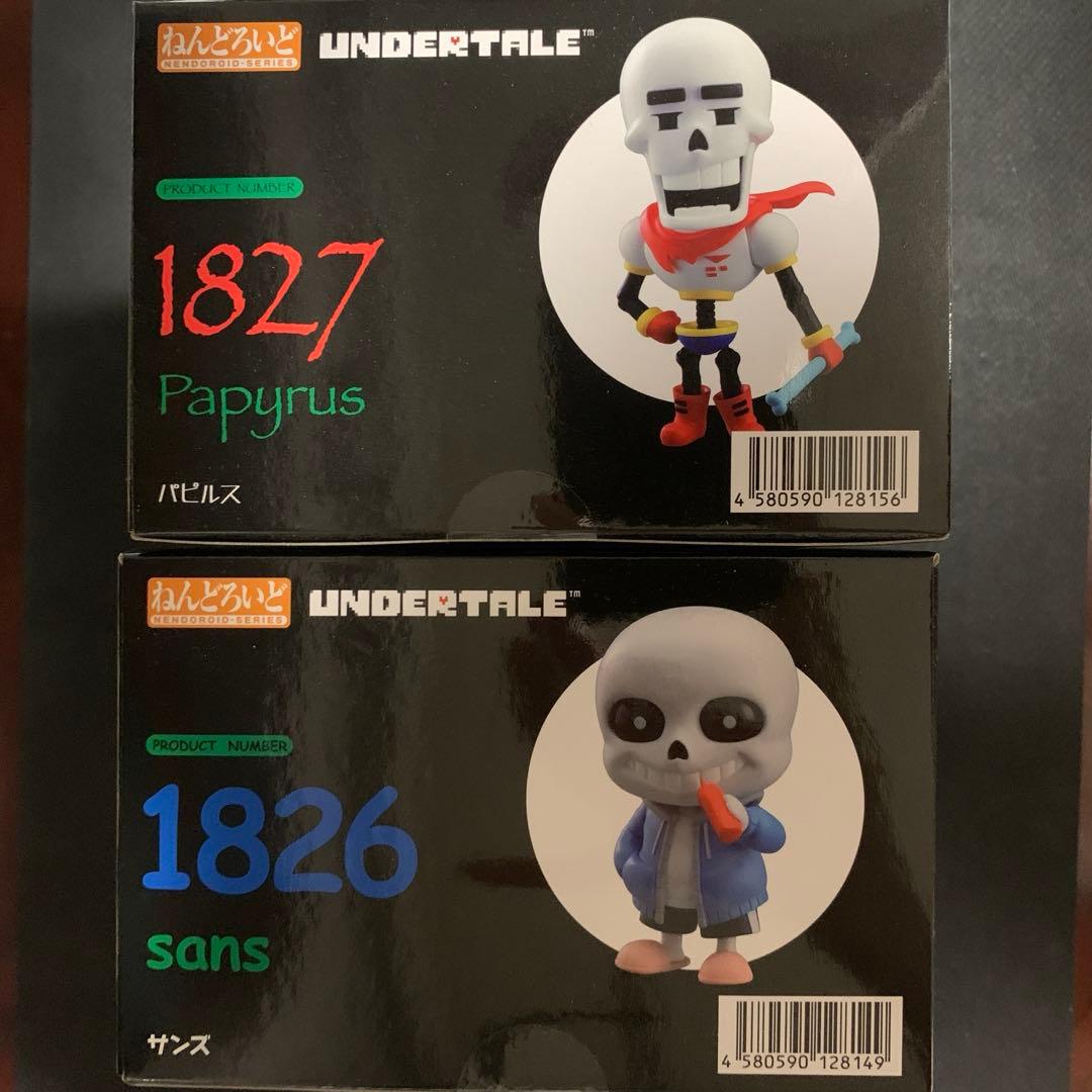 取置き可　UNDERTALE　ねんどろいど　サンズ　パピルス　セット