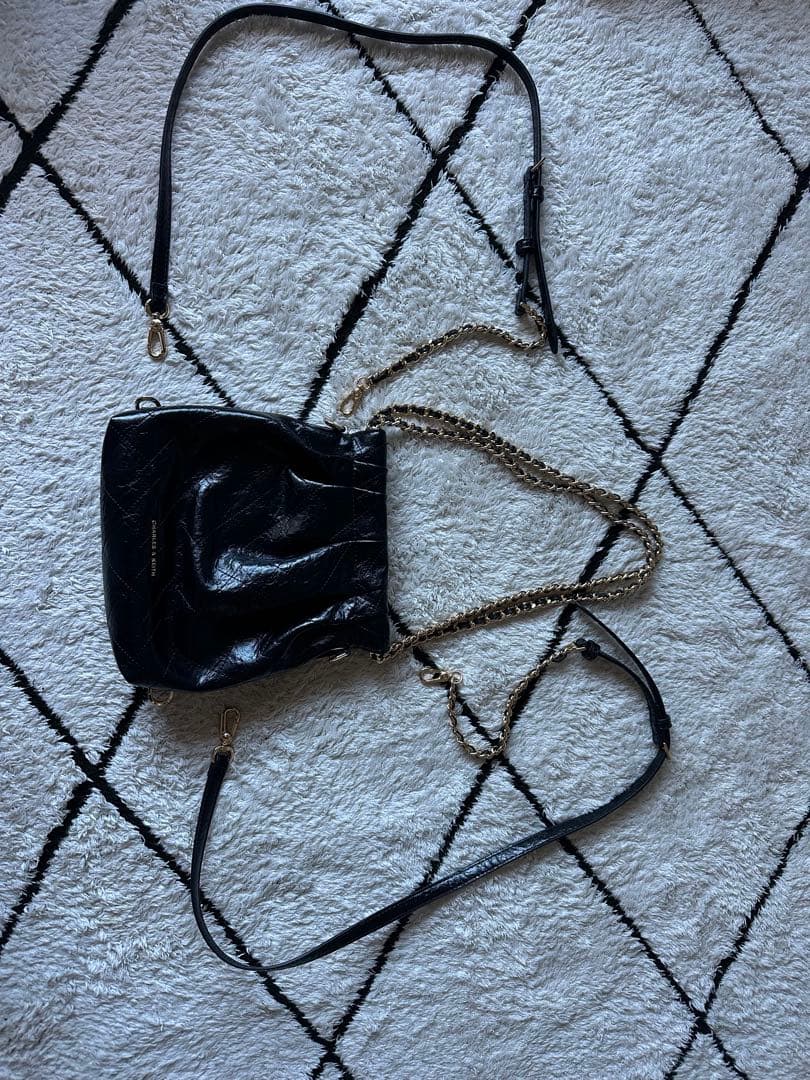 CHARLES & KEITH Duo ショルダーバッグ ブラック