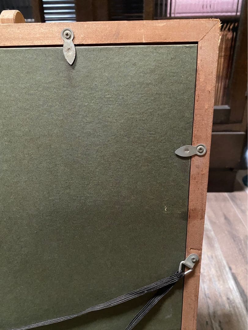 ロバートウッド 山と小川 風景画 絵画 油彩 油絵 インテリア 額縁