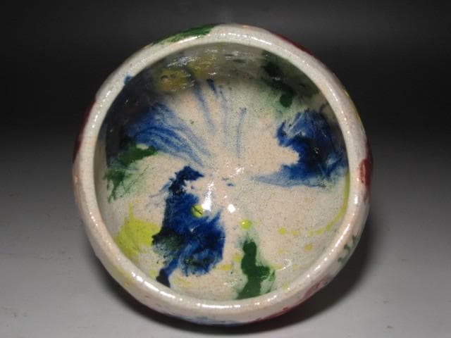 ☆　出口王仁三郎　耀碗茶碗　復古　流石の一品です☆y525