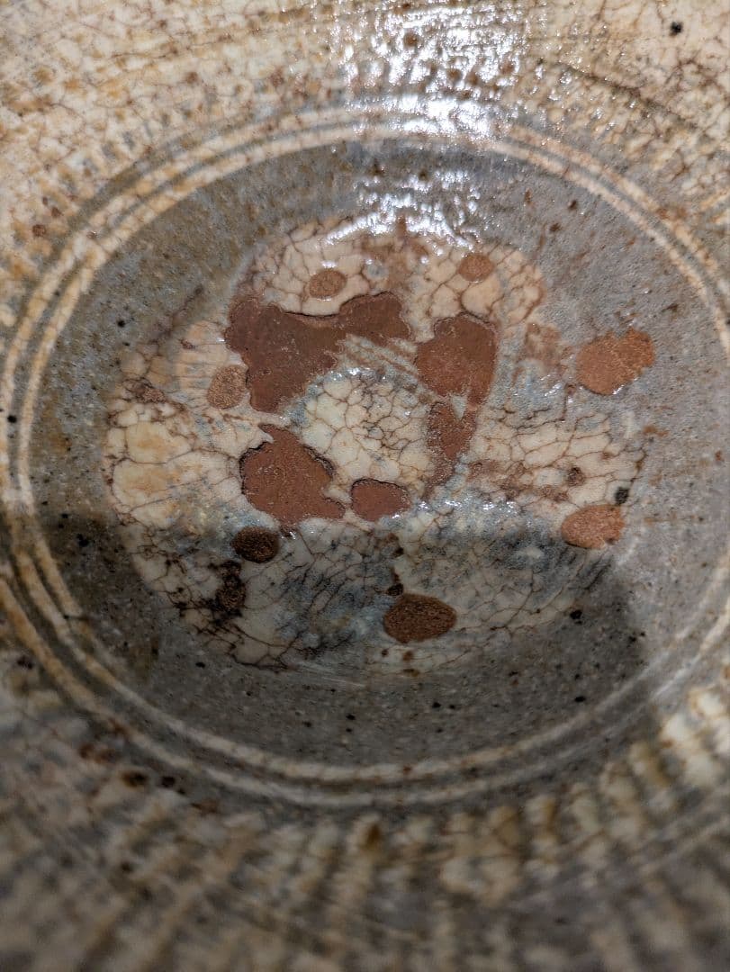 時代物　李朝　三島　高麗　平茶碗　夏茶碗　古美術品