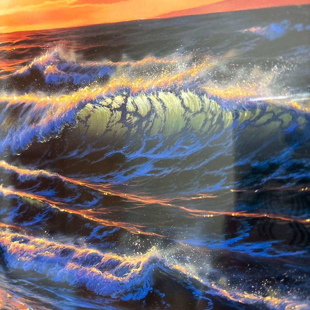 c*1様 ラッセン　ロマンスオブザシー　額装品　アート　ハワイ　風景画　夕日　海