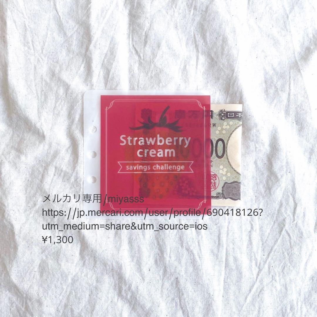 【1300円】貯金リフィル ストロベリー saving ましかくリフィル 韓国