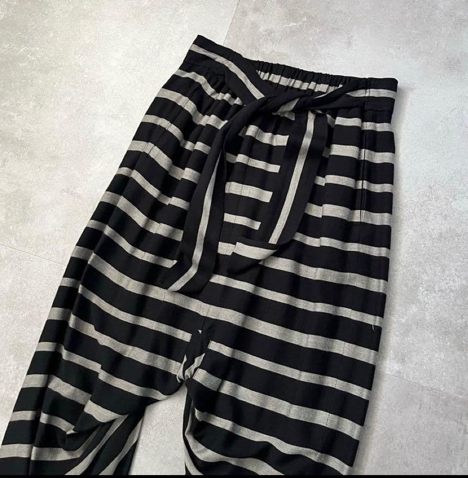 Vivienne Westwood ボーダー柄 イージーサルエルパンツ