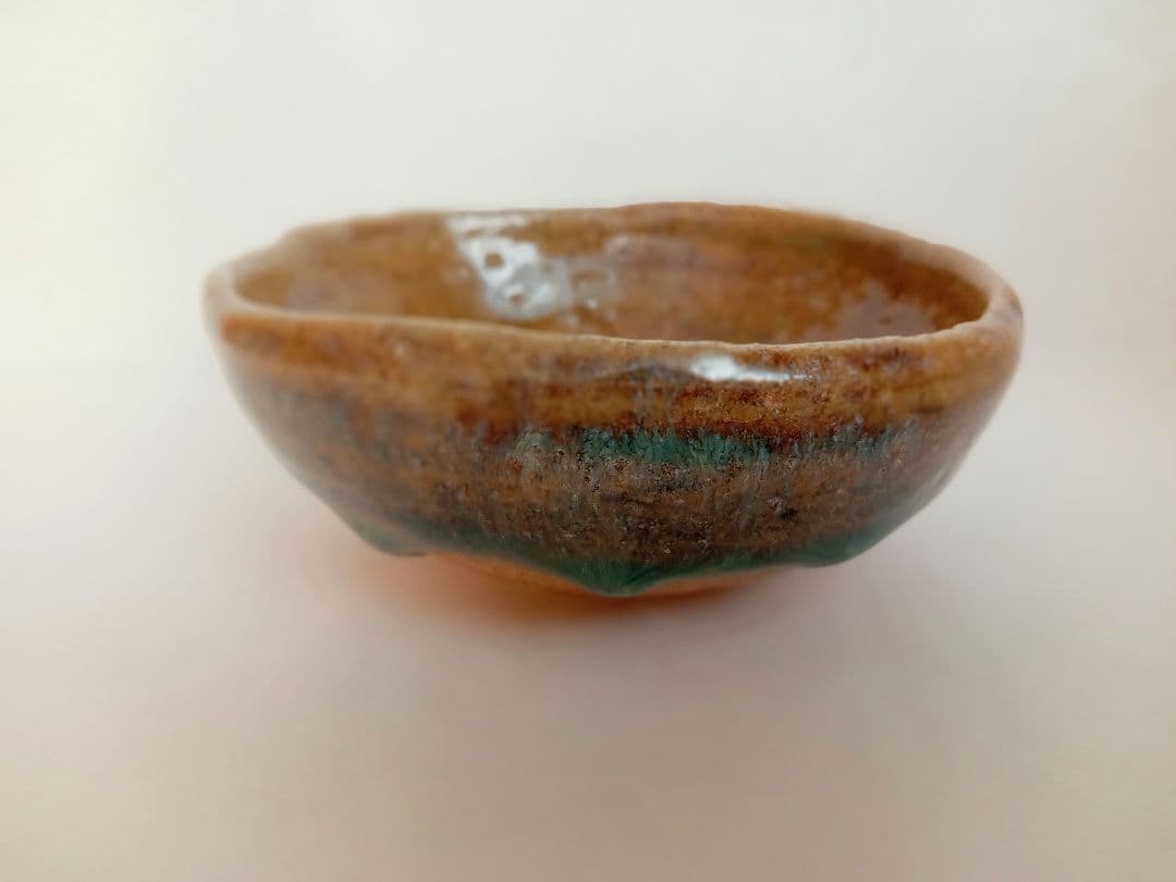 唐津焼　岡本作礼　黄唐津ぐい呑