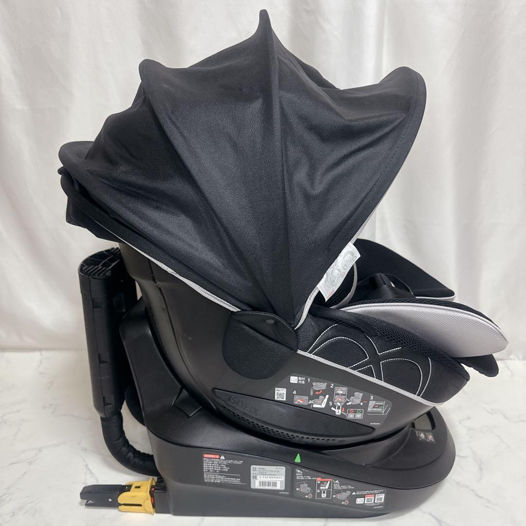 エールべべ クルット 4i グランス ISOFIX チャイルドシート 回転式 黒