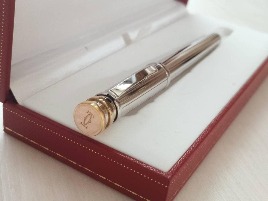 美品 トリニティ ドゥ カルティエ　18K750　万年筆