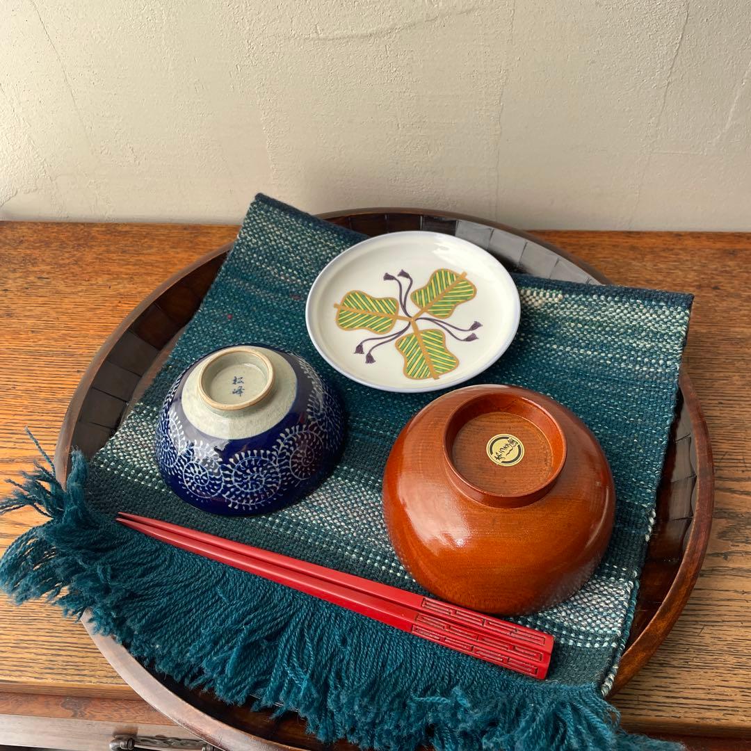 木製　名栗加工　丸盆　大型　古道具風　鑿跡　荒削り　ワイルド　古材風