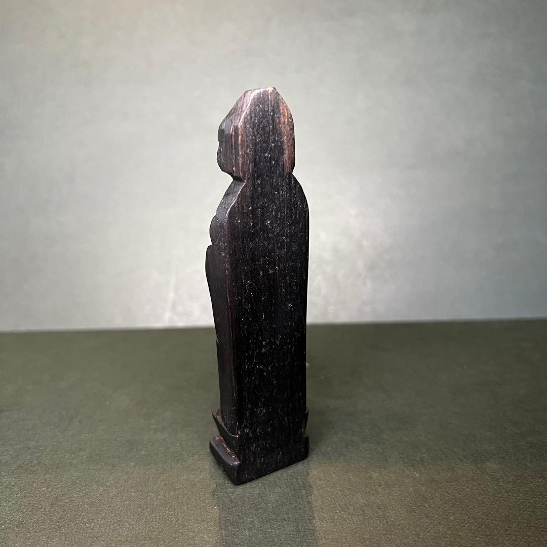 ◎江戸期 木彫木造 御守地蔵尊【六道一尊・念持仏】◎円空仏◎仏教美術古美術骨董◎