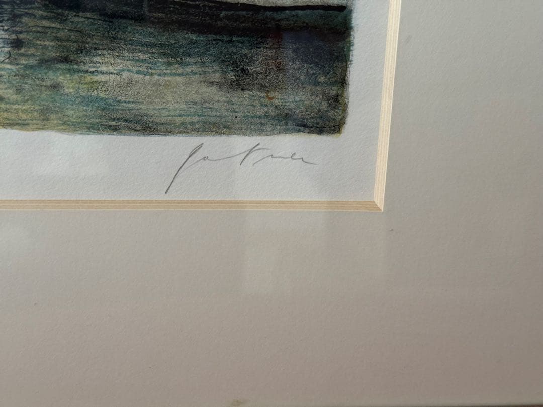 【真作】ベルナール・ガントナーFrench Landscape リトグラフ 絵画