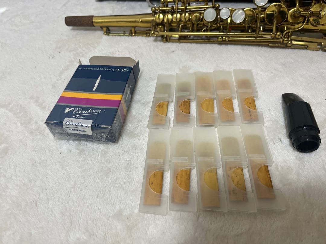 【値引依頼可】ソプラノサックス 本体 マウスピース リード スワブ