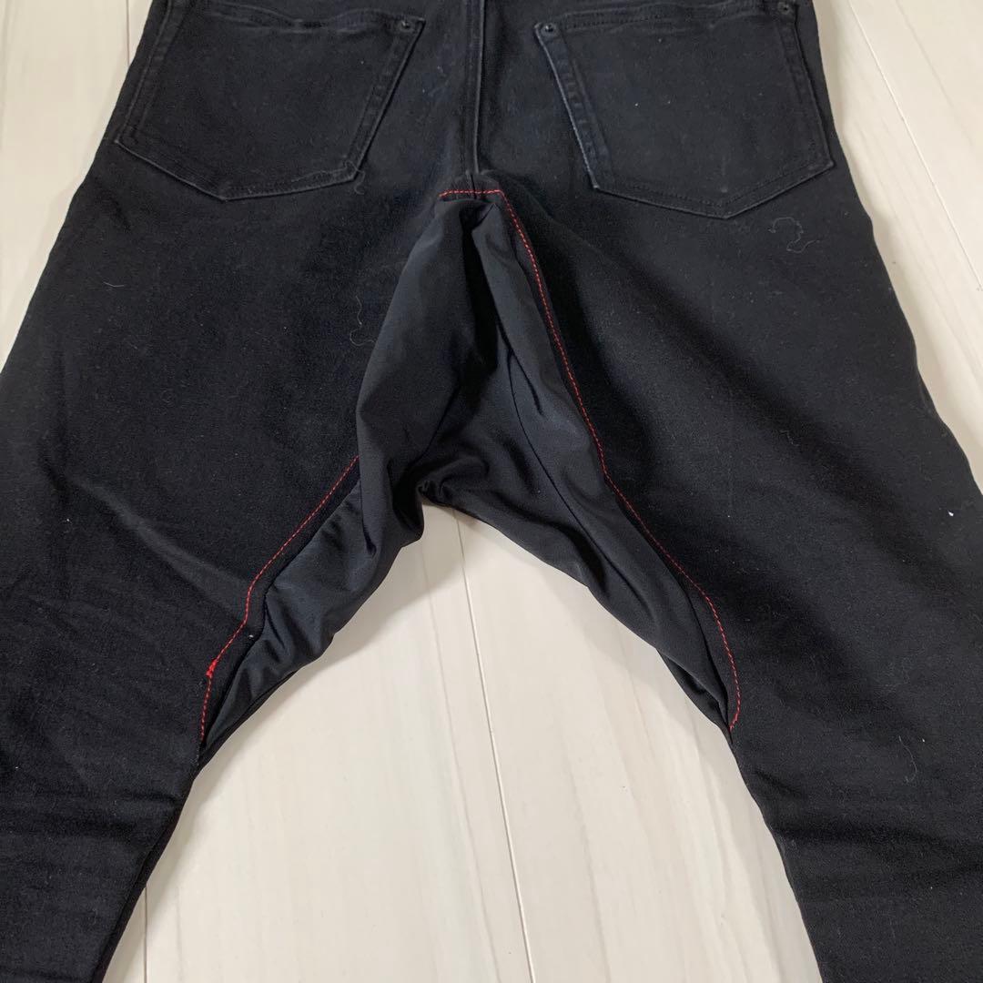 GACKTさん着用風 サルエルデニム 【Mサイズ】黒