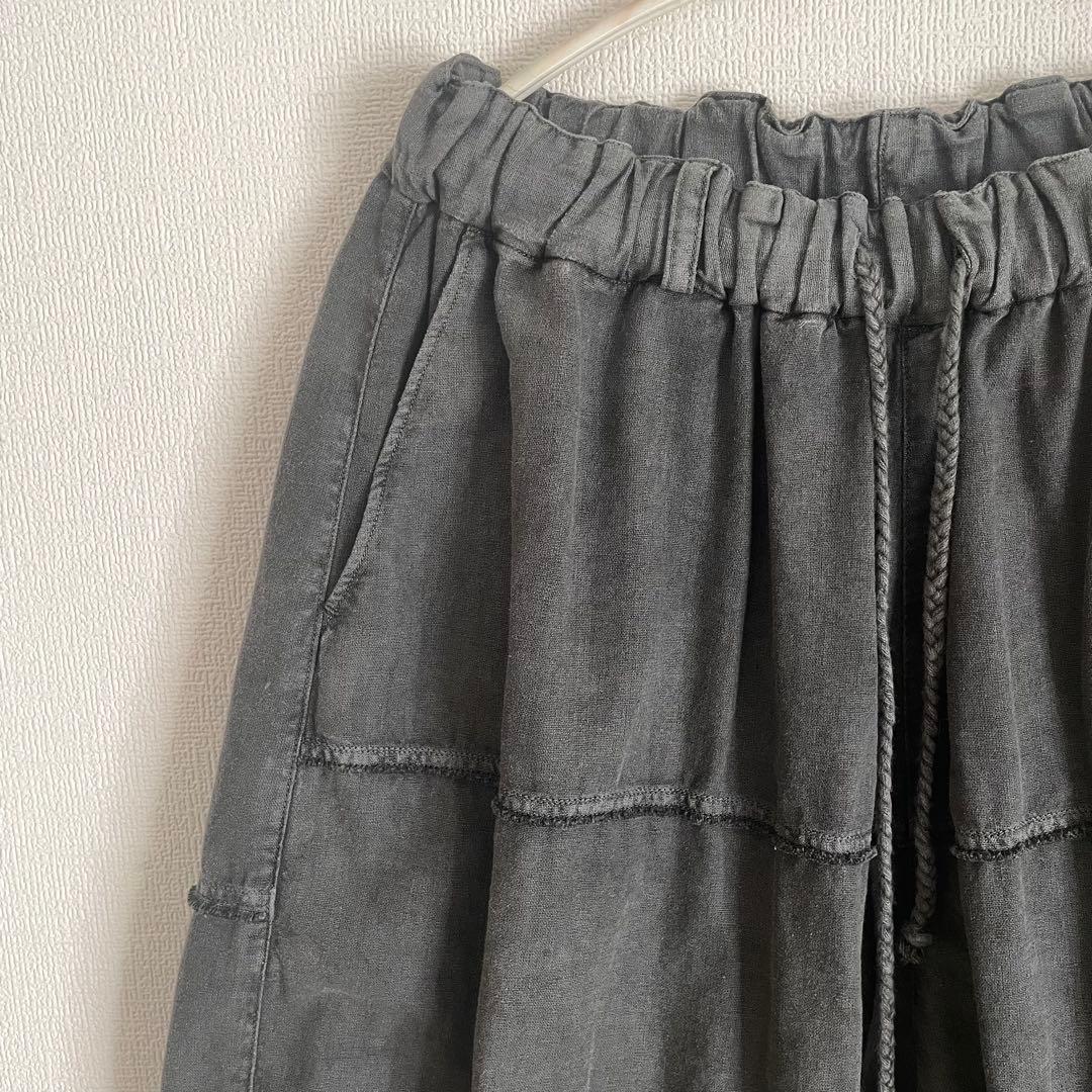 mittan 竹パンツ　炭