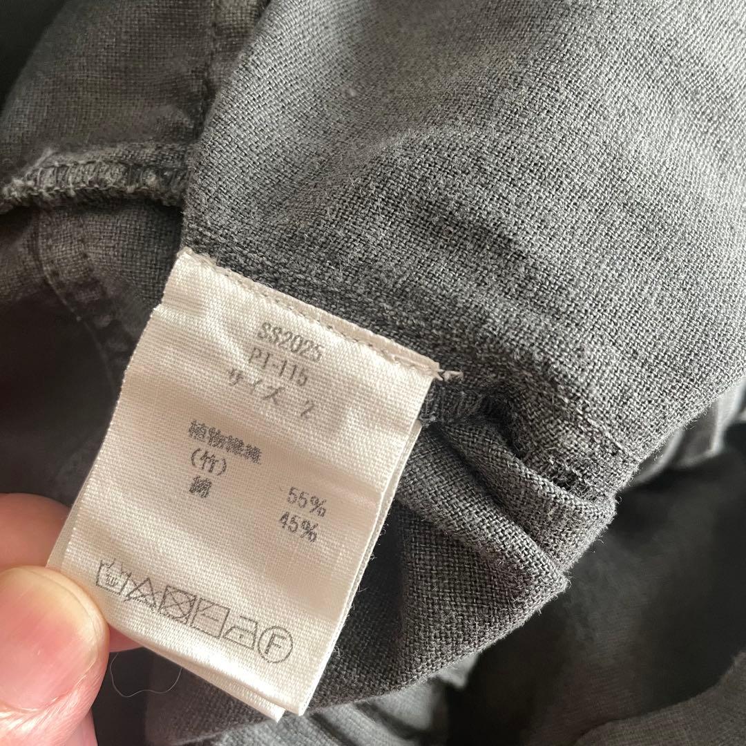 mittan 竹パンツ　炭