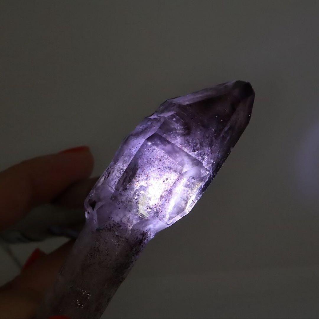 スーパーセブン セプター スモーキー アメジスト紫水晶 51.8g AMT248