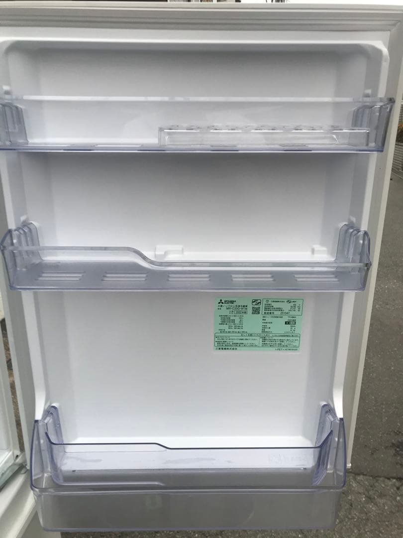 MITSUBISHI ノンフロン冷凍冷蔵庫　MR-C33G-W形 2022年製