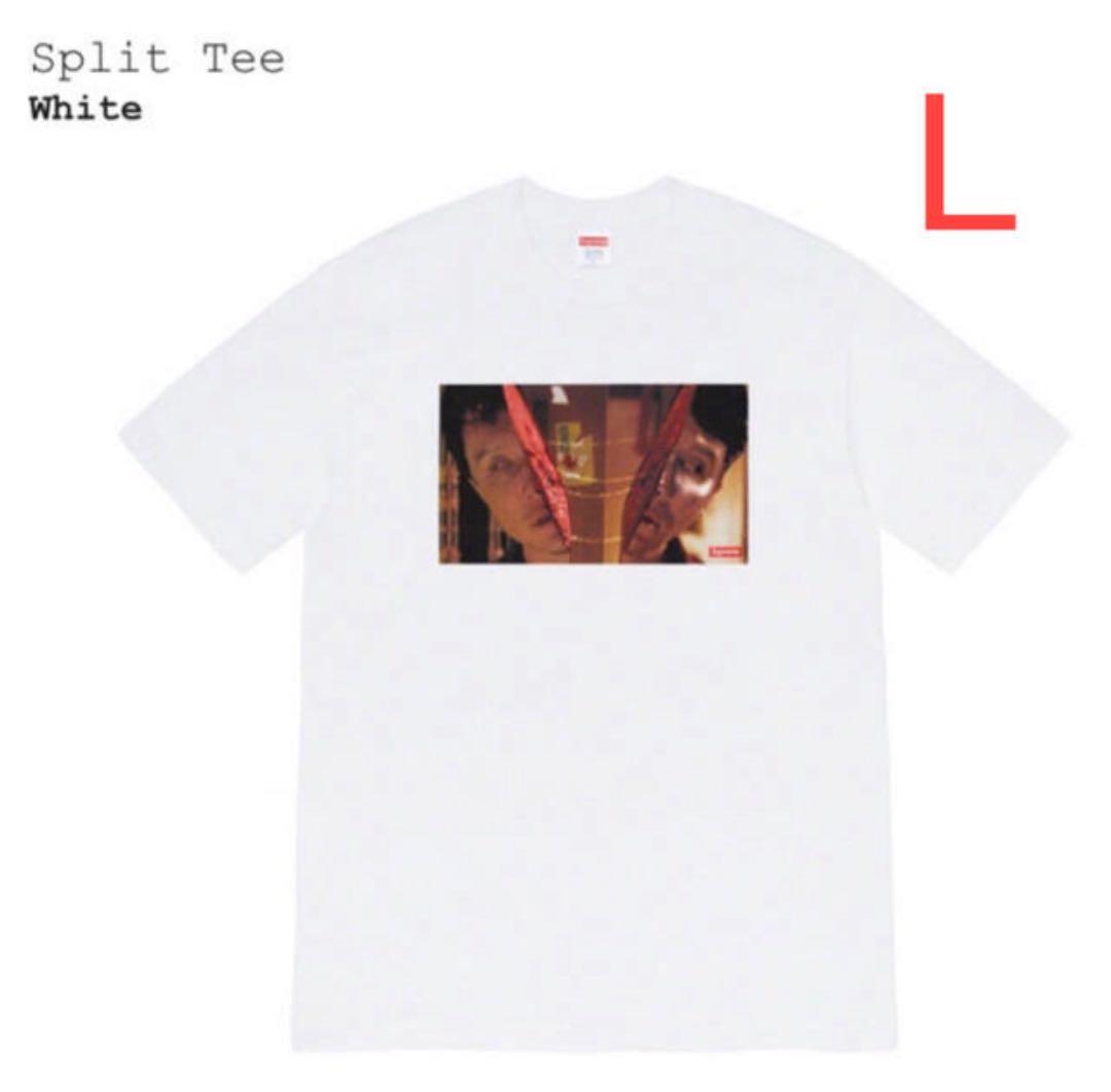 【白L】Split Tee  SUPREME