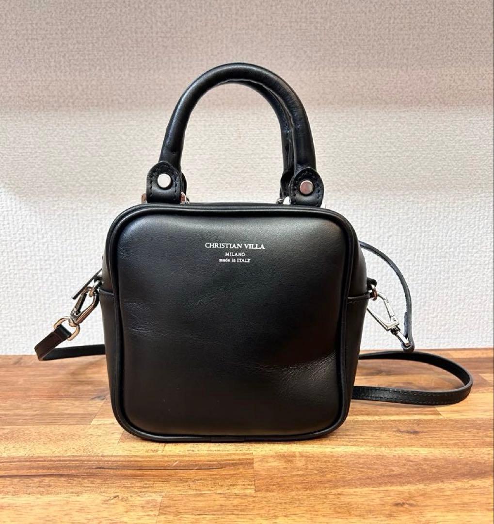 CHRISTIAN VILLA ミニスクエアショルダーバッグ