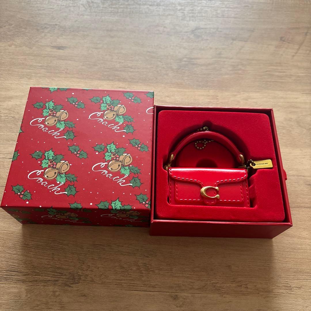 非売品　coachクリスマスノベルティ　ミニバッグ