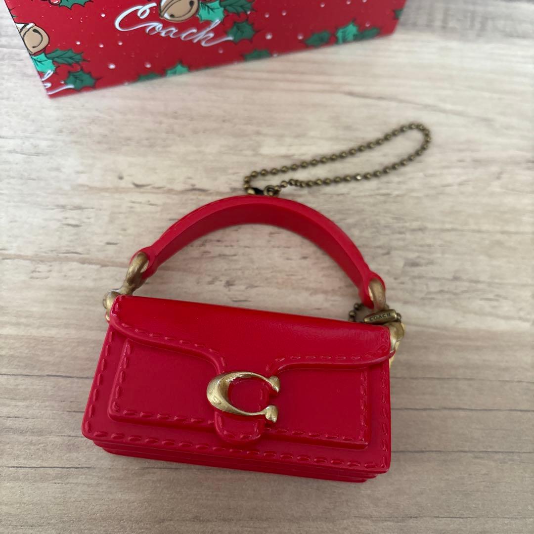 非売品　coachクリスマスノベルティ　ミニバッグ