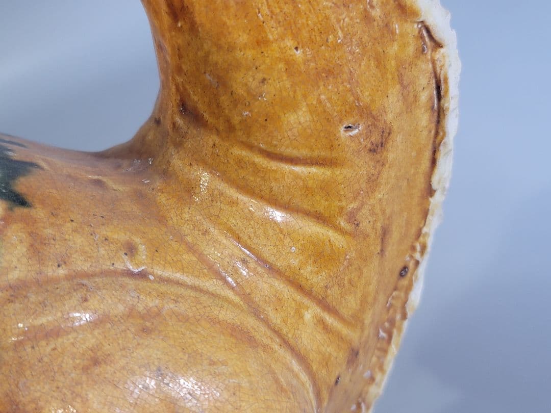 DT596 中国 唐三彩 駱駝 置物