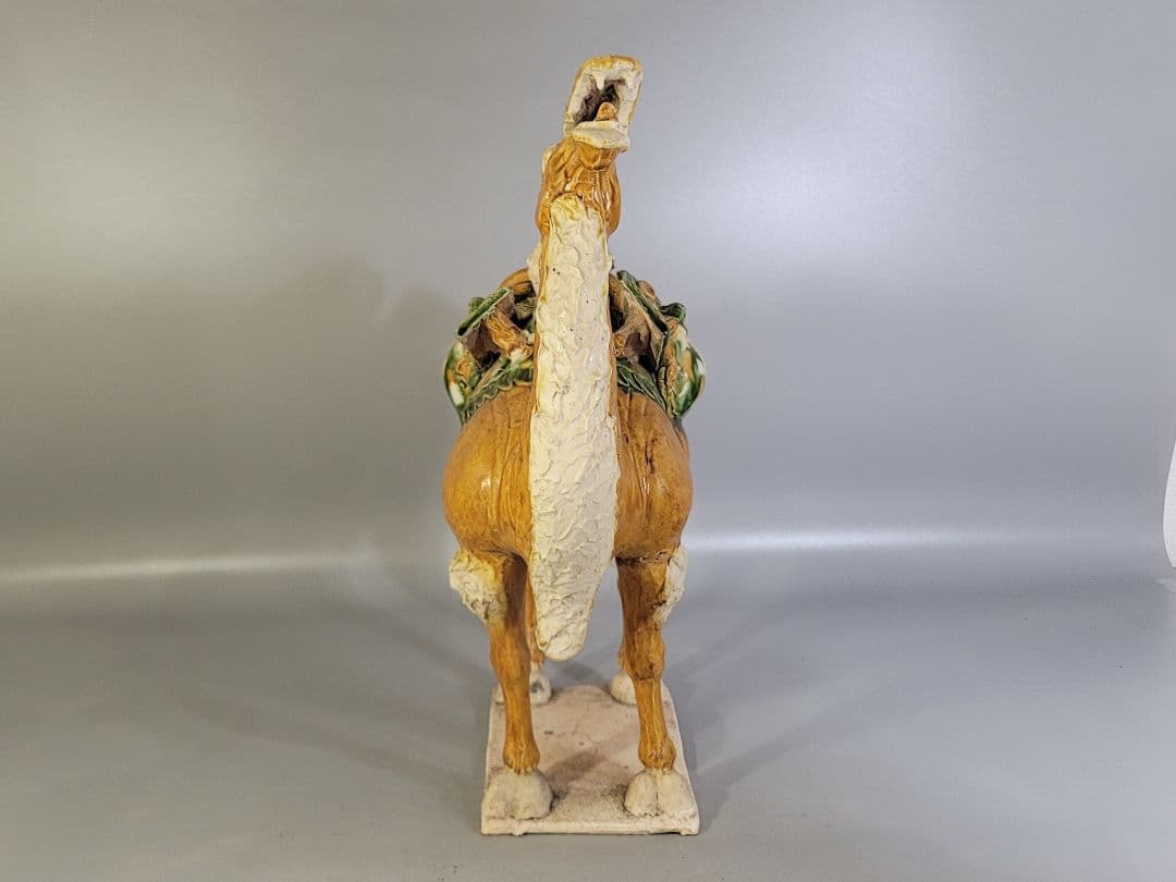 DT596 中国 唐三彩 駱駝 置物