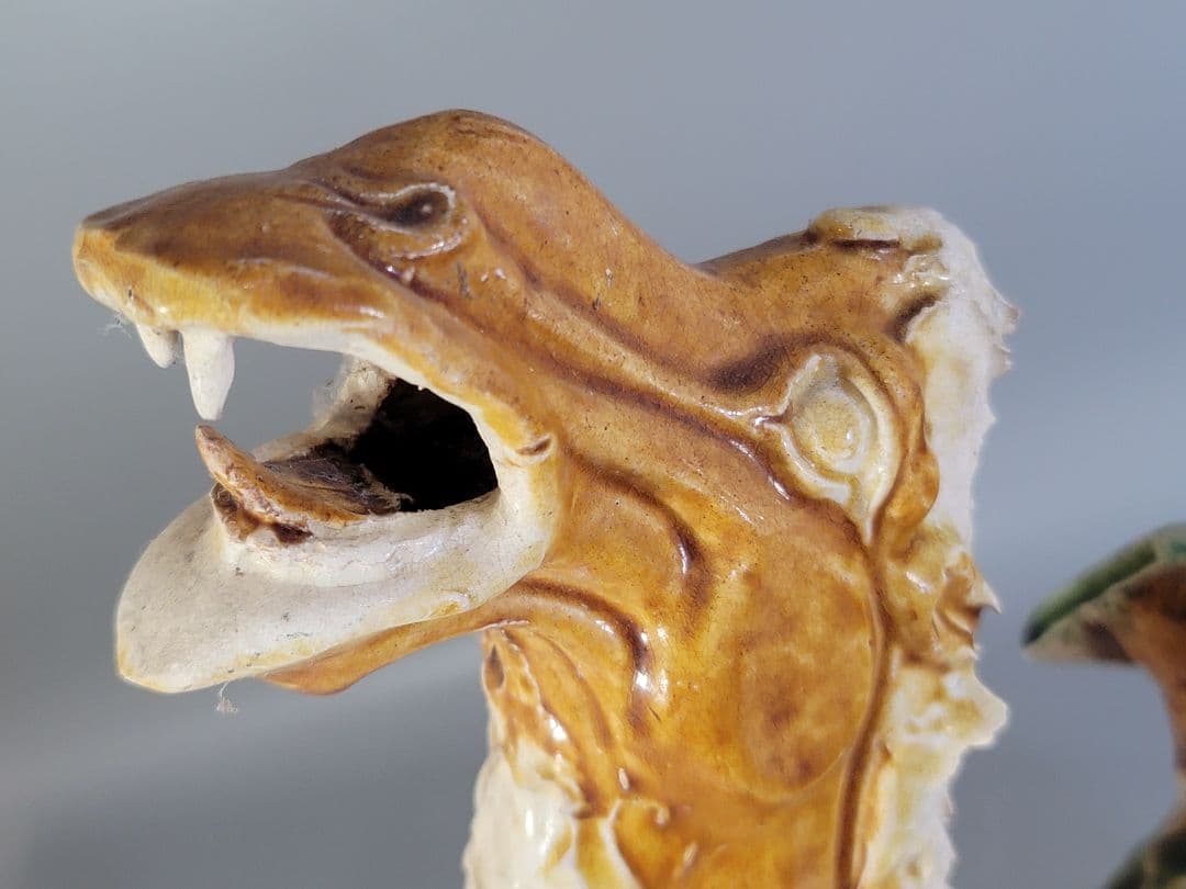 DT596 中国 唐三彩 駱駝 置物