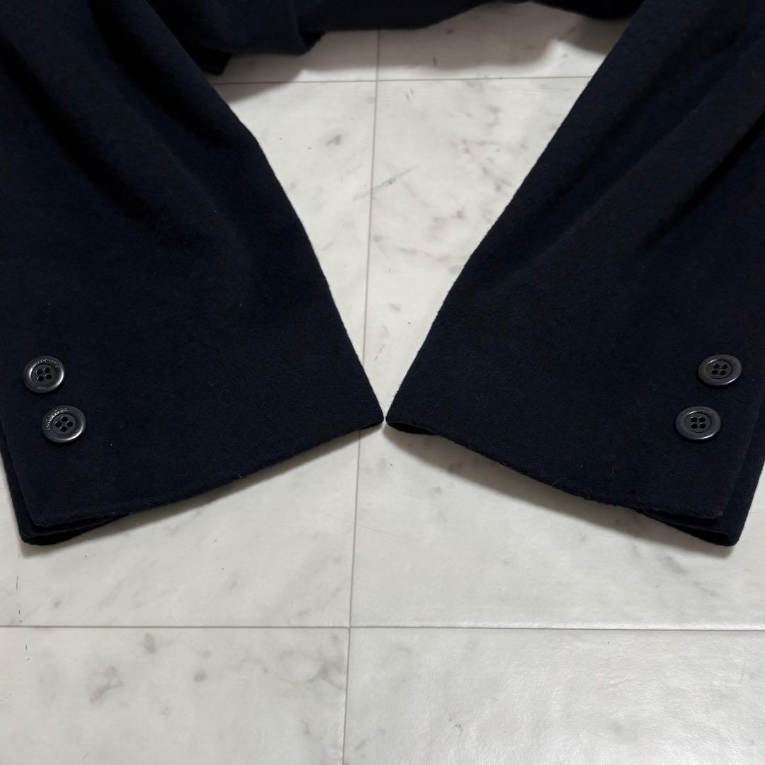 最高級 バーバリー プローサム チェスターコート 超ロング丈 濃紺 大きい 42