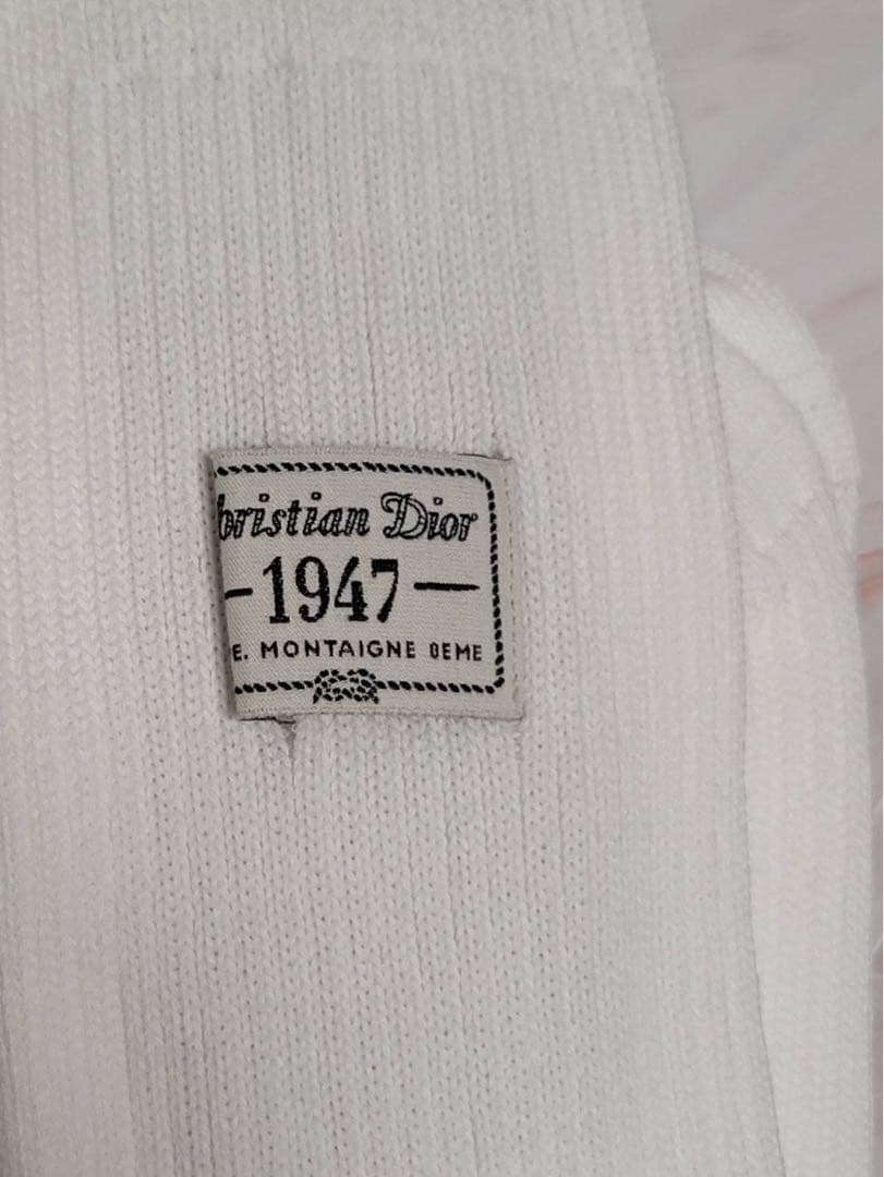 【Christian Dior】靴下 ソックス ホワイト 1947 メンズ