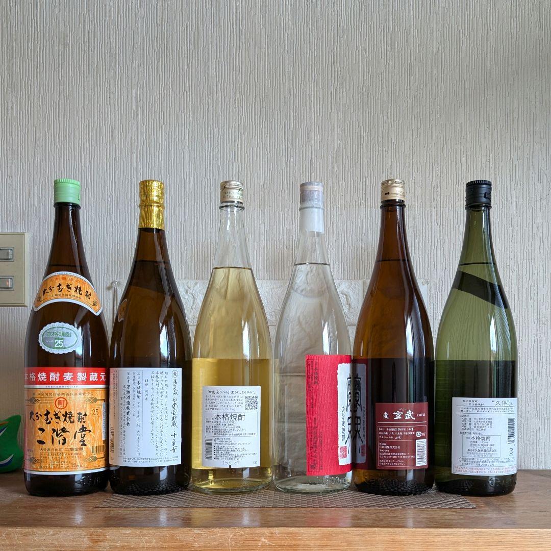 麦焼酎飲み比べ 6種類　1.8×６本